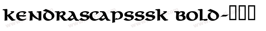 KendraSCapsSSK Bold字体转换